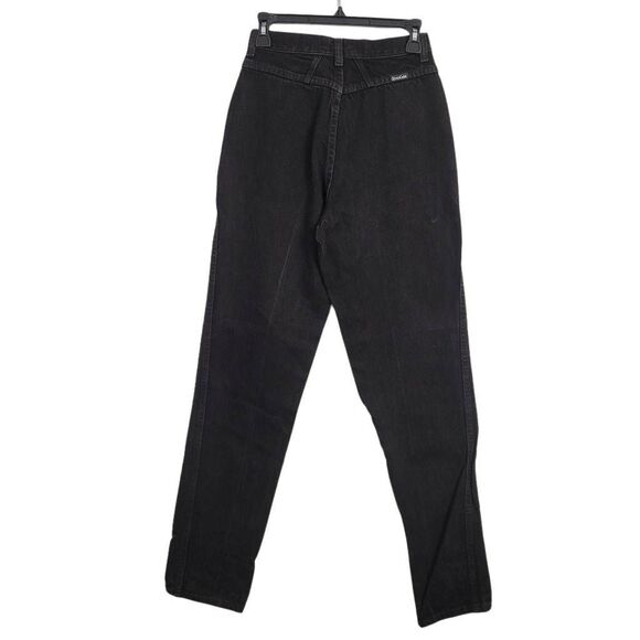 Vtg‎ Wrangler Silverlake Black Jeans Sz 7/8 Western Bareback Cowgirl 34" Inseam - Picture 2 of 10